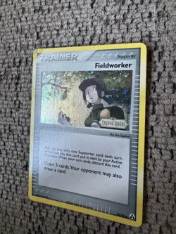 2006 Pokemon EX Legend Maker 73/92 Fieldworker Reverse Holo MP Rare Card STAMPED - Image 2