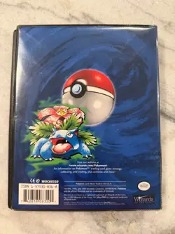 Pokemon 1999 Official Trading Card Game Nintendo WOTC VTG Binder ONLY - 4 Pocket - Image 2