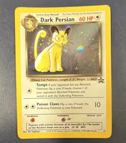 Dark Persian 17/53 Wotc Promo Holo 60 HP Stage 1 Pokemon TCG Card - Image 2