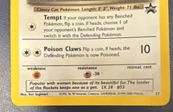 Dark Persian 17/53 Wotc Promo Holo 60 HP Stage 1 Pokemon TCG Card - Image 5