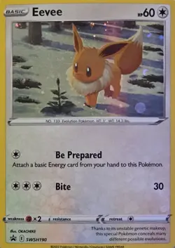 Eevee SWSH190 SWSH: Sword & Shield Promo Cards Holo - Image 1