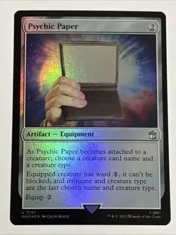 MTG Universes Beyond: Doctor Who Psychic Paper Foil 0181 NM - Image 1