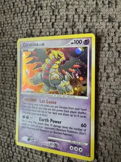 2009 Pokemon Platinum 9/127 Giratina Holo LP Rare Card Vintage collection tcg - Image 2