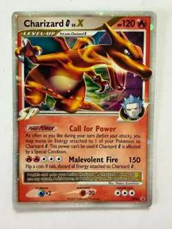 2009 Pokemon Black Star Promo DP45 Charizard G LV.X Holo HP - Image 1