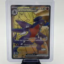 Pokemon Promo Cynthia’s Garchomp Ex Full Art Foil Rare Card #204 - Image 1