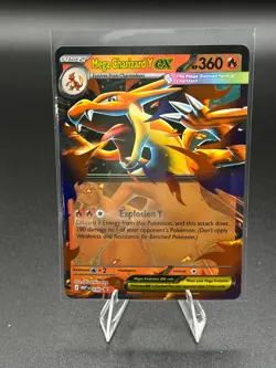 Pokemon Mega Charizard Y ex 030 Mega Evolution Holo Black Star Promo NM - Image 1