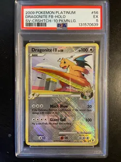 2009 Pokemon Platinum Dragonite FB Cross Hatch 56/147 PSA 5 - Image 1