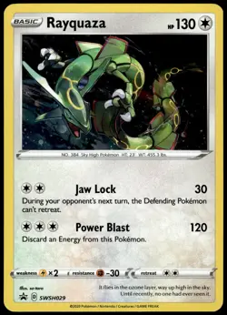 Rayquaza Cosmos Holo SWSH029 Black Star Promo Pokemon [NM] (2) - Image 1