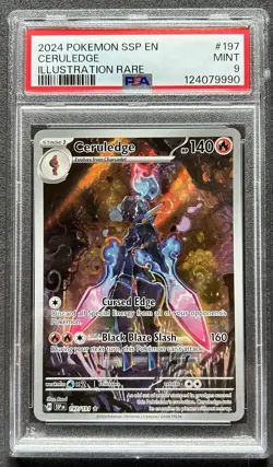 CERULEDGE | 197/191 | 2024 Pokemon Surging Sparks - ILLUSTRATION RARE - PSA 9 - Image 1