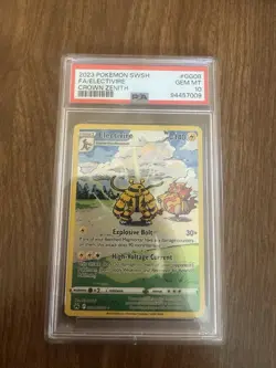 2023 Pokemon SWSH Crown Zenith Electivire Galarian Gallery #GG08/GG70 PSA 10 - Image 1