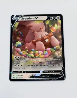2023 Greedent V Holo Ultra Rare Pokemon TCG: Crown Zenith 120/159 MINT NP - Image 1