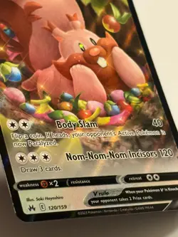 2023 Greedent V Holo Ultra Rare Pokemon TCG: Crown Zenith 120/159 MINT NP - Image 3