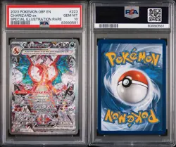 PSA 10 GEM MINT Charizard ex SIR 223/197 Obsidian Flames Pokemon 2023 - Image 3