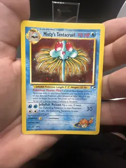 Pokemon Misty's Tentacruel 010/132 Gym Heroes Holo - LIGHT PLAY - Image 3