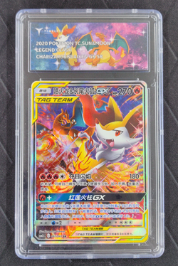 Pokemon TCG S-Chinese Charizard & Delphox GX Tag Team SR 065/061 In Stock - Image 1