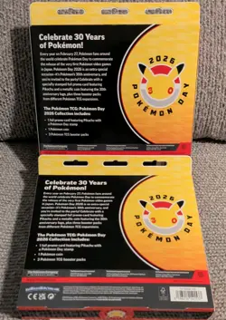 2026 Pokemon Day Collection 30th Anniversary Set Pikachu Holo Foil Lot of 2 - Image 2