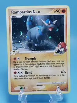 Pokemon Rampardos GL Holo Rare Rising Rivals 11/111 NM - Image 1