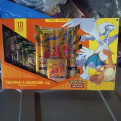 Pokemon TCG Reshiram & Charizard GX Premium Collection Box Factory Sealed RARE - Image 1