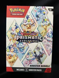 Pokemon TCG Scarlet & Violet Prismatic Evolutions Booster Bundle Box 6 Packs En… - Image 1
