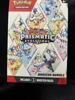 Pokemon TCG Scarlet & Violet Prismatic Evolutions Booster Bundle Box 6 Packs En… - Image 5
