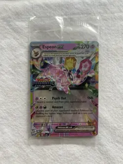 Pokemon Prismatic Evolutions Espeon ex 034/131 Surprise Box Stamped Promo Sealed - Image 1