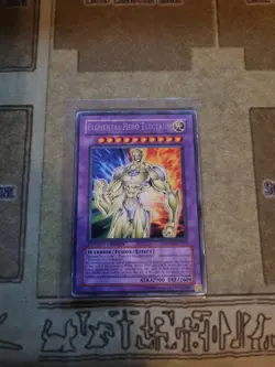 YUGIOH TCG ELEMENTAL HERO ELECTRUM MDP2-EN001 RARE LIMITED EDITION MP - Image 3
