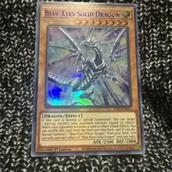 Yugioh! Blue-Eyes Solid Dragon LDS2-EN014 Ultra Rare (purple) 1st Ed NM/M - Image 1