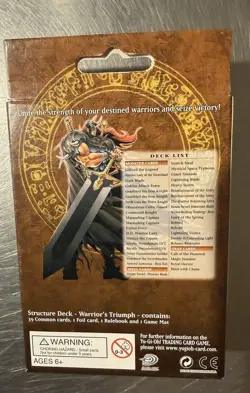 Yu-Gi-Oh! Warrior's Triumph 1st Edition Structure Starter Deck Factory Sealed - Image 2