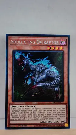 Souleating Oviraptor 1st Edition [NM] - Yu-Gi-Oh! RA05 [Secret Rare] - Image 1
