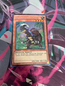 YUGIOH - DESTROYERSAURUS - SECRET RARE - LCJW - 1ST ED - NM - Image 1
