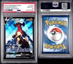 2022 POKEMON SWORD & SHIELD ASTRAL RADIANCE #TG23 FULL ART/GARCHOMP V PSA 10 - Image 3