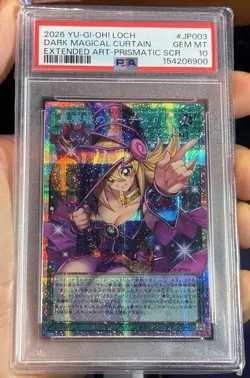 2026 Yugioh - Dark Magical Curtain Overframe Prismatic SCR PSA 10 LOCH-JP003 - Image 1