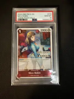Nico Robin (Judge Pack Vol. 4) - One Piece Promotion Cards (OP-PR) - PSA 10 - Image 1