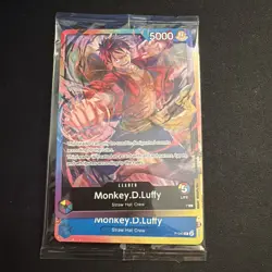 One Piece Monkey.D.Luffy 2nd Anniversary P-043 Sealed Promo Pack English - Image 1