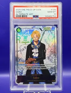 One Piece Sabo Alt Art SEC OP13-120 Carrying On His Will PSA 10 - Image 1