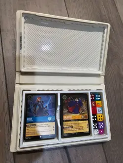 Disney Lorcana Aladdin Custom Vintage VHS Style Deck Box Store Two Decks & Dice! - Image 2