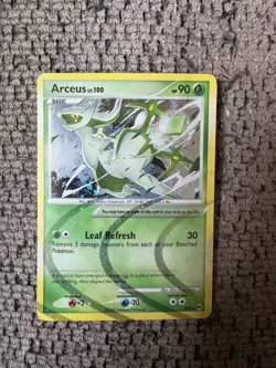 2009 Pokemon Platinum Arceus AR2 Arceus Holo LP Rare Card Vintage collection - Image 1