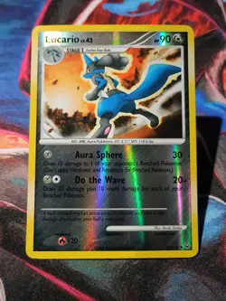 Lucario 53/127 reverse holo Pokemon TCG Card -L1 - Image 1
