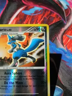 Lucario 53/127 reverse holo Pokemon TCG Card -L1 - Image 4