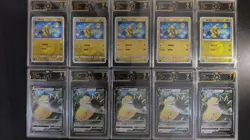 10x OCD 9 Chinese Pokemon Cards - Pikachu & Snorlax V - Holo/Reverse Holo LN05 - Image 1
