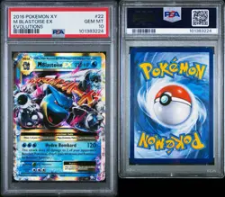 2016 Pokemon M Blastoise EX 22/108 Mega XY Evolutions PSA 10 Gem English - Image 3