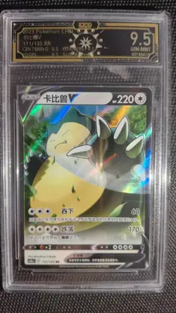 10x OCD 9.5 Gem-Mint Chinese Meowth & Snorlax V Pokemon Cards LN05 - Image 3