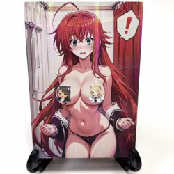 High School DxD Rias Gremory Sexy Anime Waifu Girl Lewd Goddess Story Art Card - Image 2