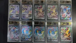 10x OCD 10 Pristine Chinese Mewtwo VSTAR & Eeveelutions VMAX Pokemon Cards LN05 - Image 1