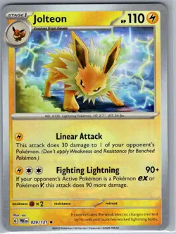 Jolteon Poke Ball 029/131 SV: Prismatic Evolutions - Pokemon Card - NM - Image 1