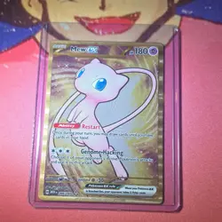 Pokemon Mew ex Double Rare 205/165 Scarlet & Violet 151 Holo English Metal card - Image 3