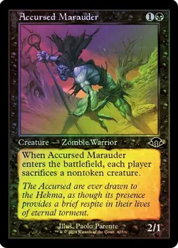 Accursed Marauder FOIL RETRO - 405 - Common Modern Horizons 3 MH3 MTG - Image 1