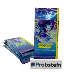 Lot of (10) Magic MTG March Of The Machine Collector Booster Sample Packs - Image 1