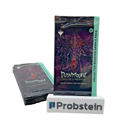 Lot of (9) Magic MTG DuskMourn House Of Horror Collector Booster Sample Packs - Image 1