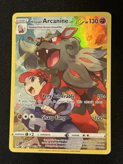 Hisuian Arcanine TG08/TG30 - Lost Origin: Trainer Gallery Pokemon Card - Image 1
